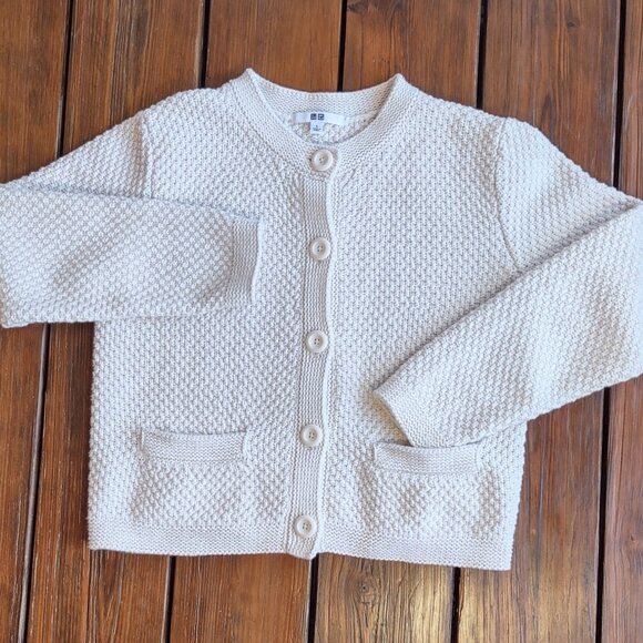 UNIQLO Women's Knitted Short Jacket Sweater/Cardigan Pockets Chic Size Small - Picture 4 of 12